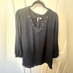 Cato navy neckline detail top size 22/24